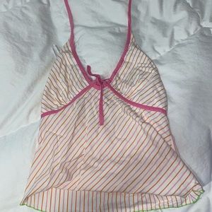 Vintage cropped tie top